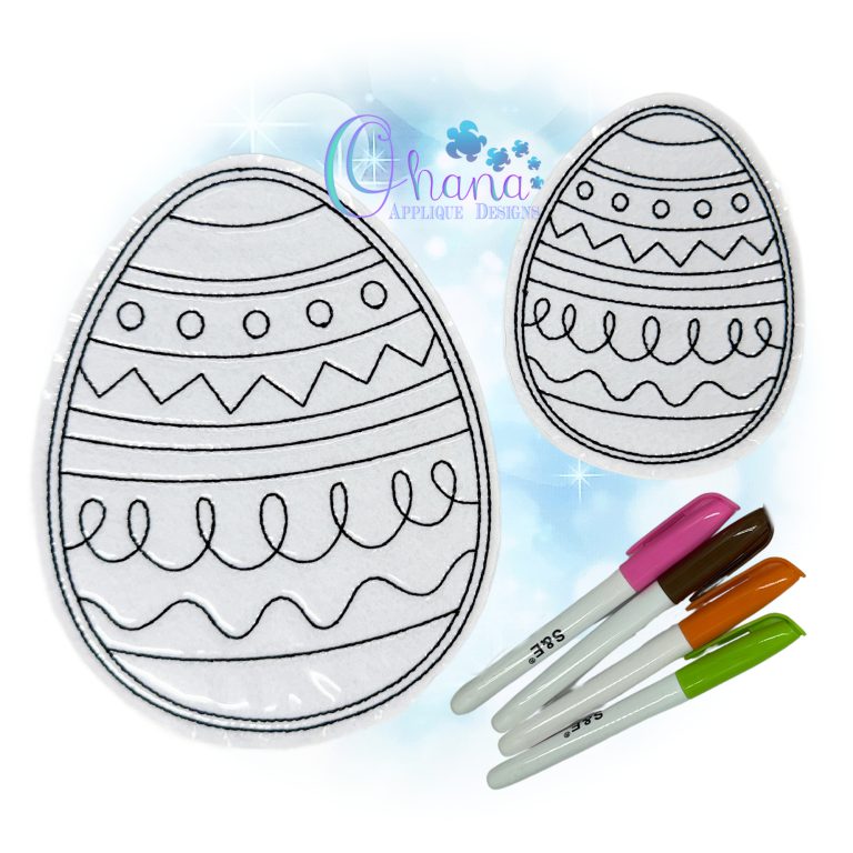 Swirl Egg Flat Color Doll