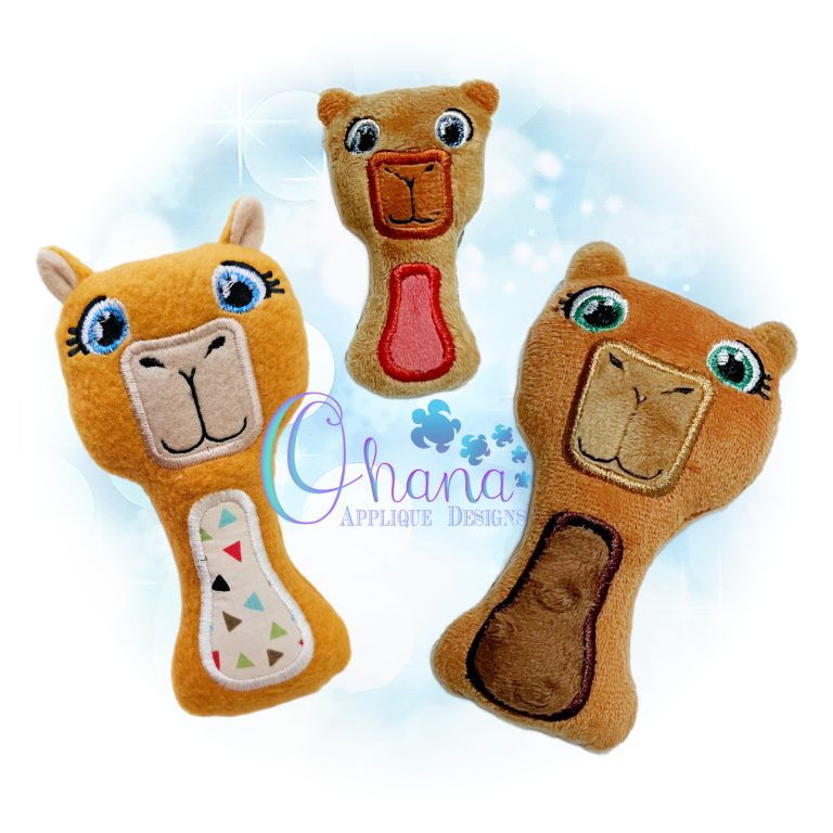 Capybara Rattle Embroidery Design