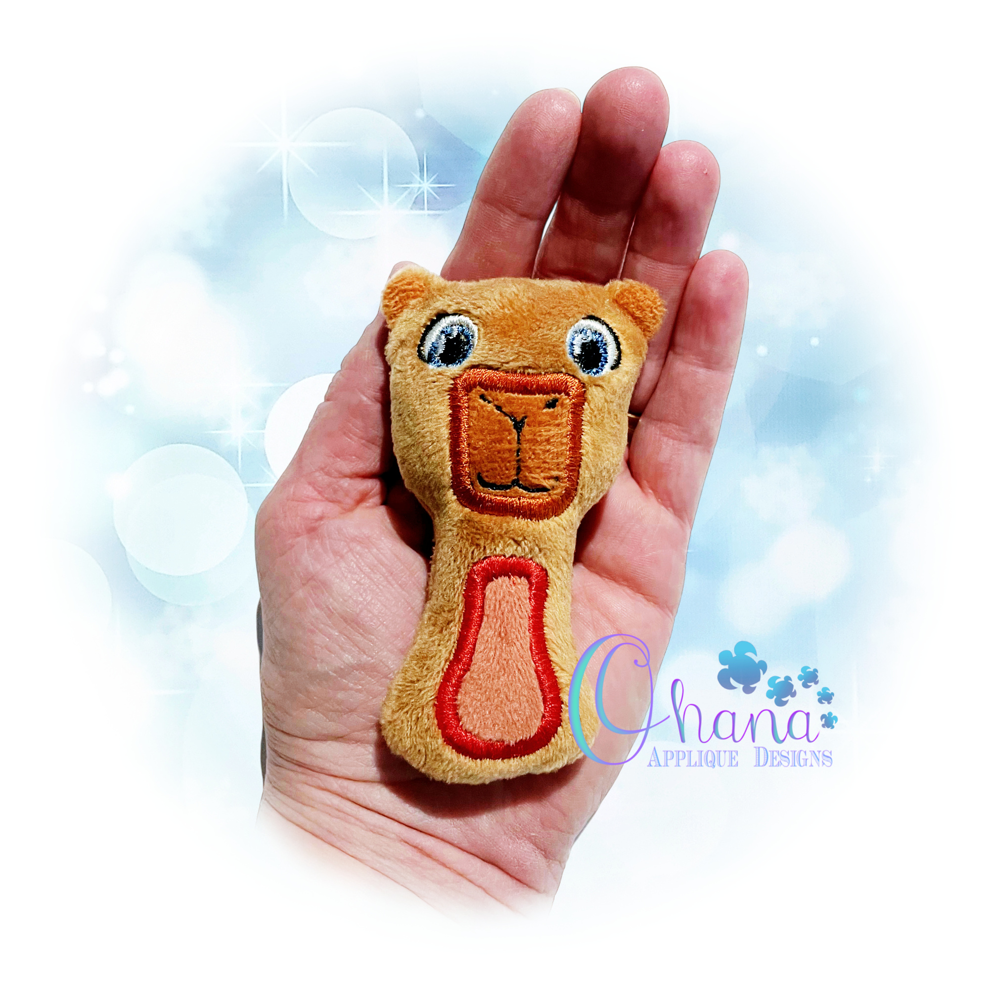 Capybara Rattle Embroidery Design