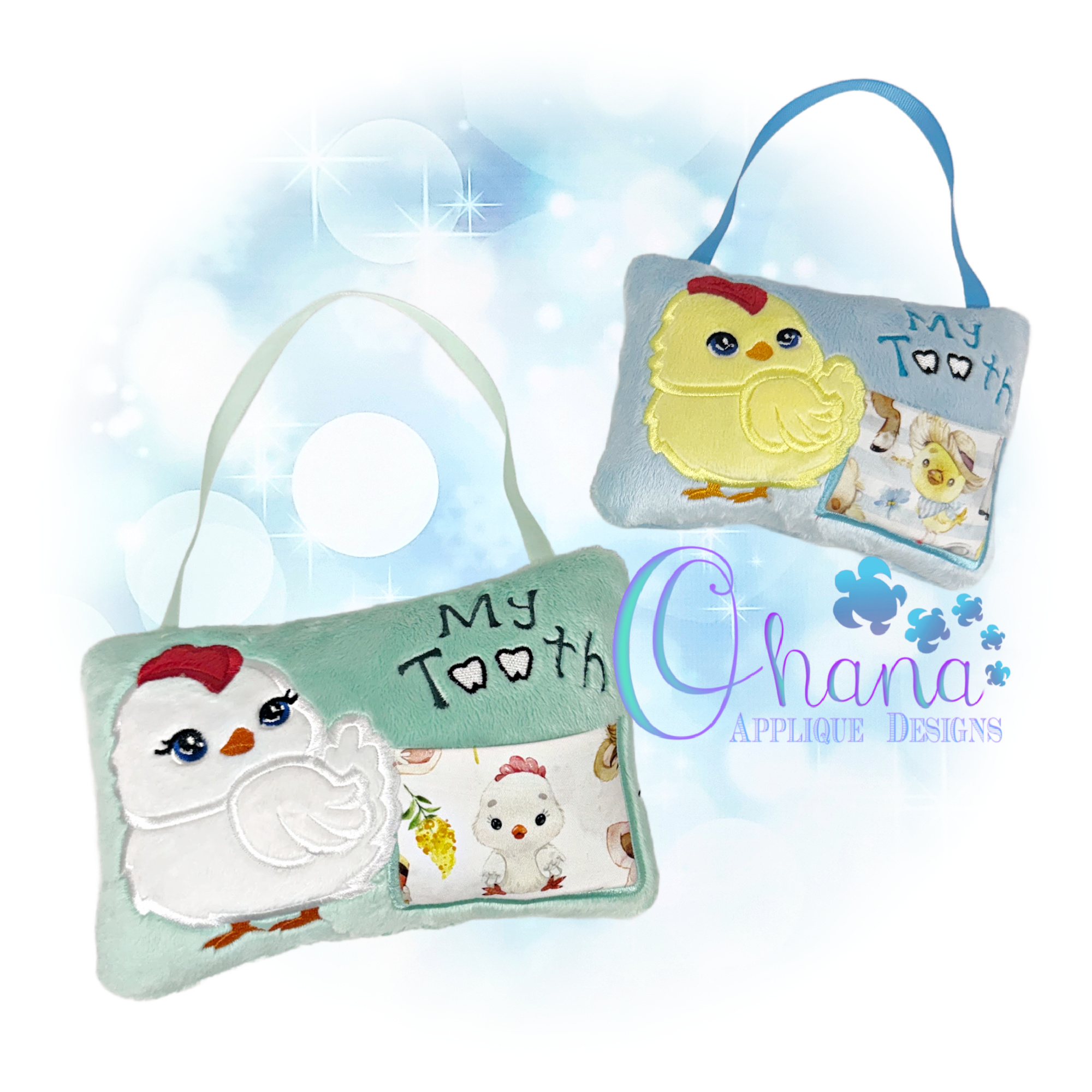 OAD 2604 Chicken TFP 2000 LA Chicken Tooth Fairy Pillow