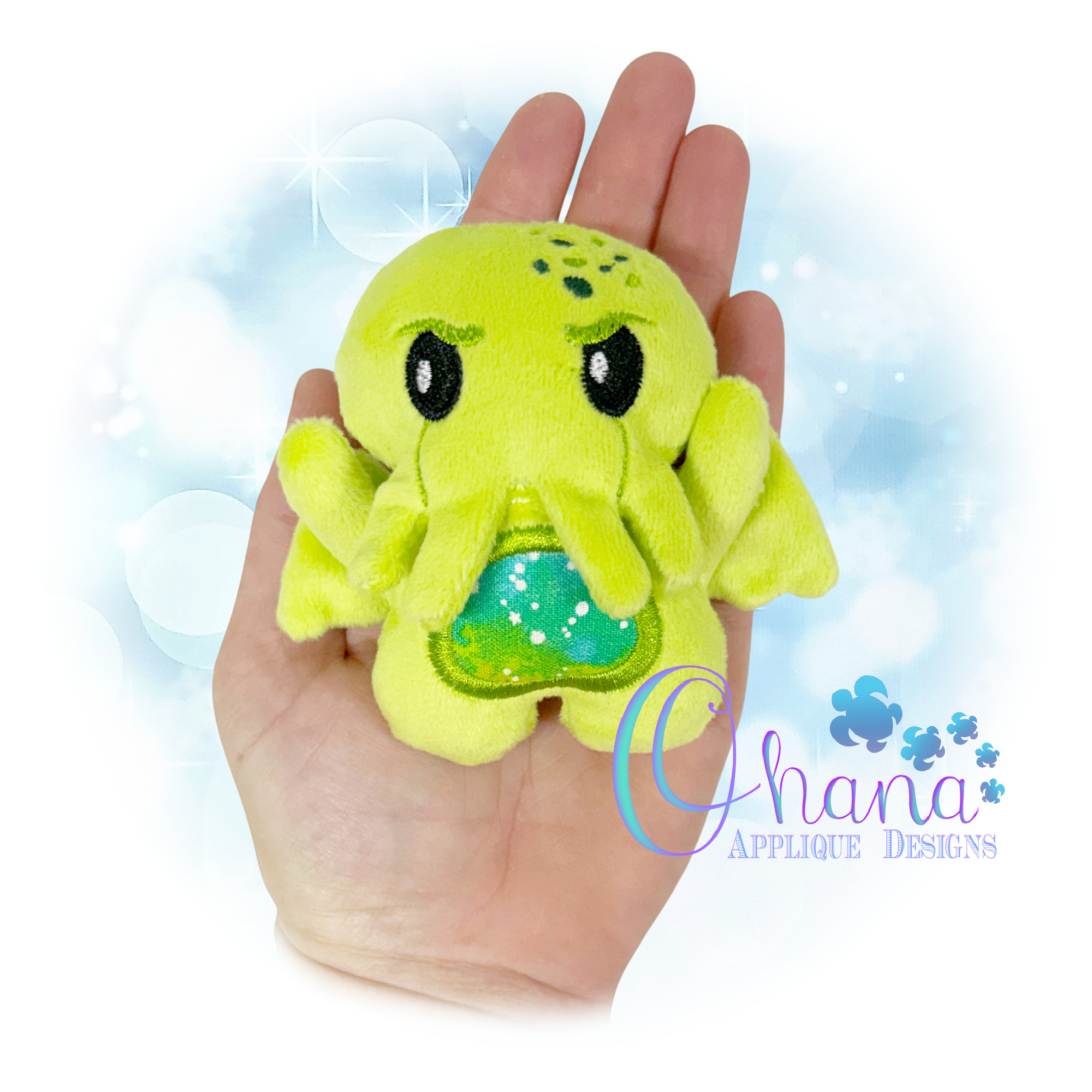 Cthulhu Cryptid Stuffie Embroidery