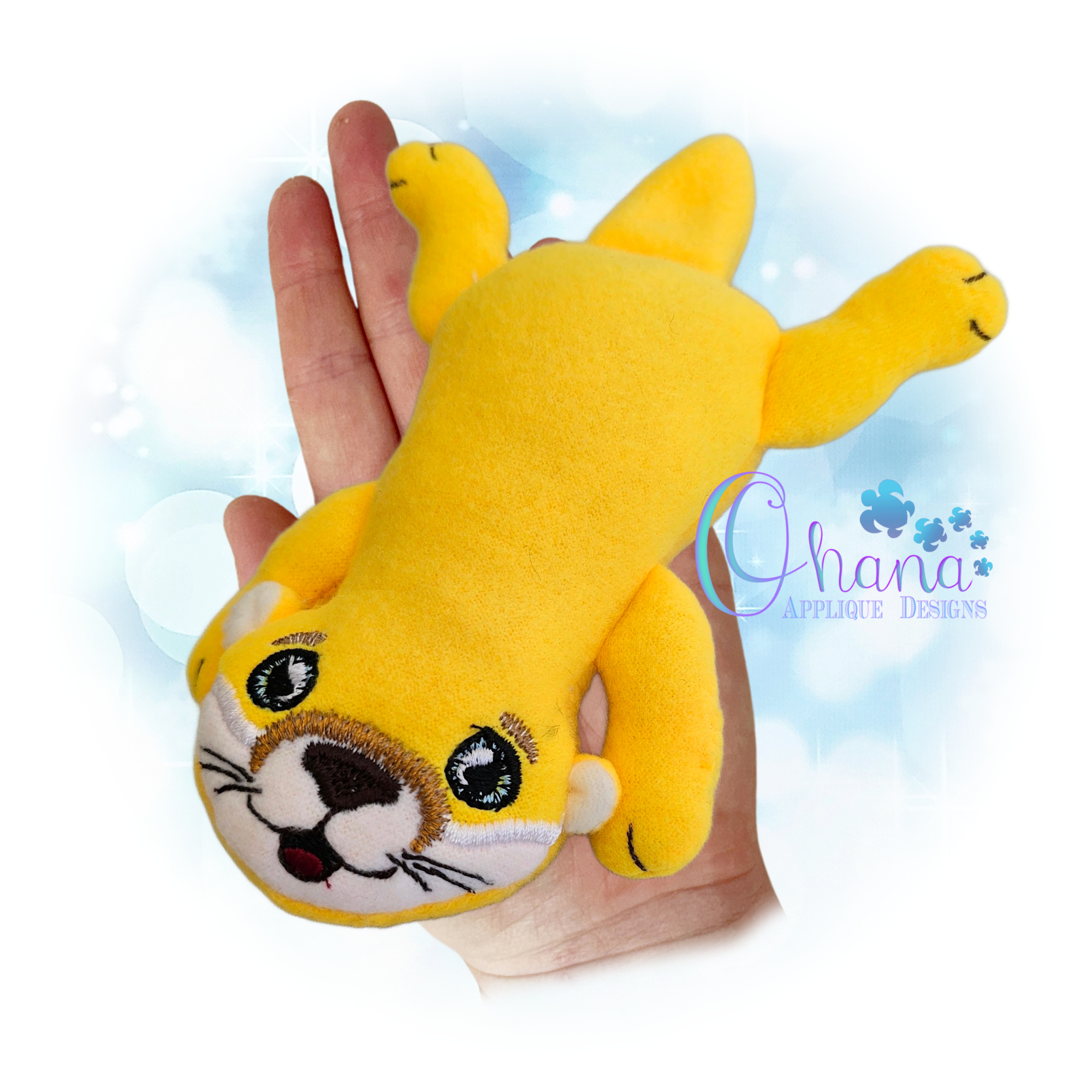 OAD 2604 Floppy Otter Stuffie 2000 RK Floppy Otter Stuffie Embroidery