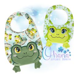 Frog Bib Embroidery Design