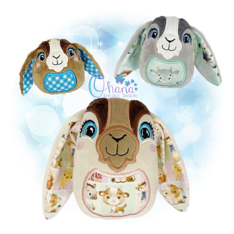 Goat Egglet Stuffie Embroidery
