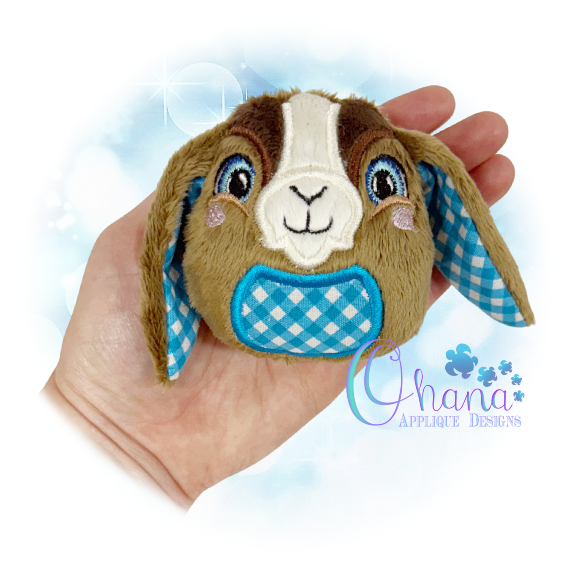 Goat Egglet Stuffie Embroidery