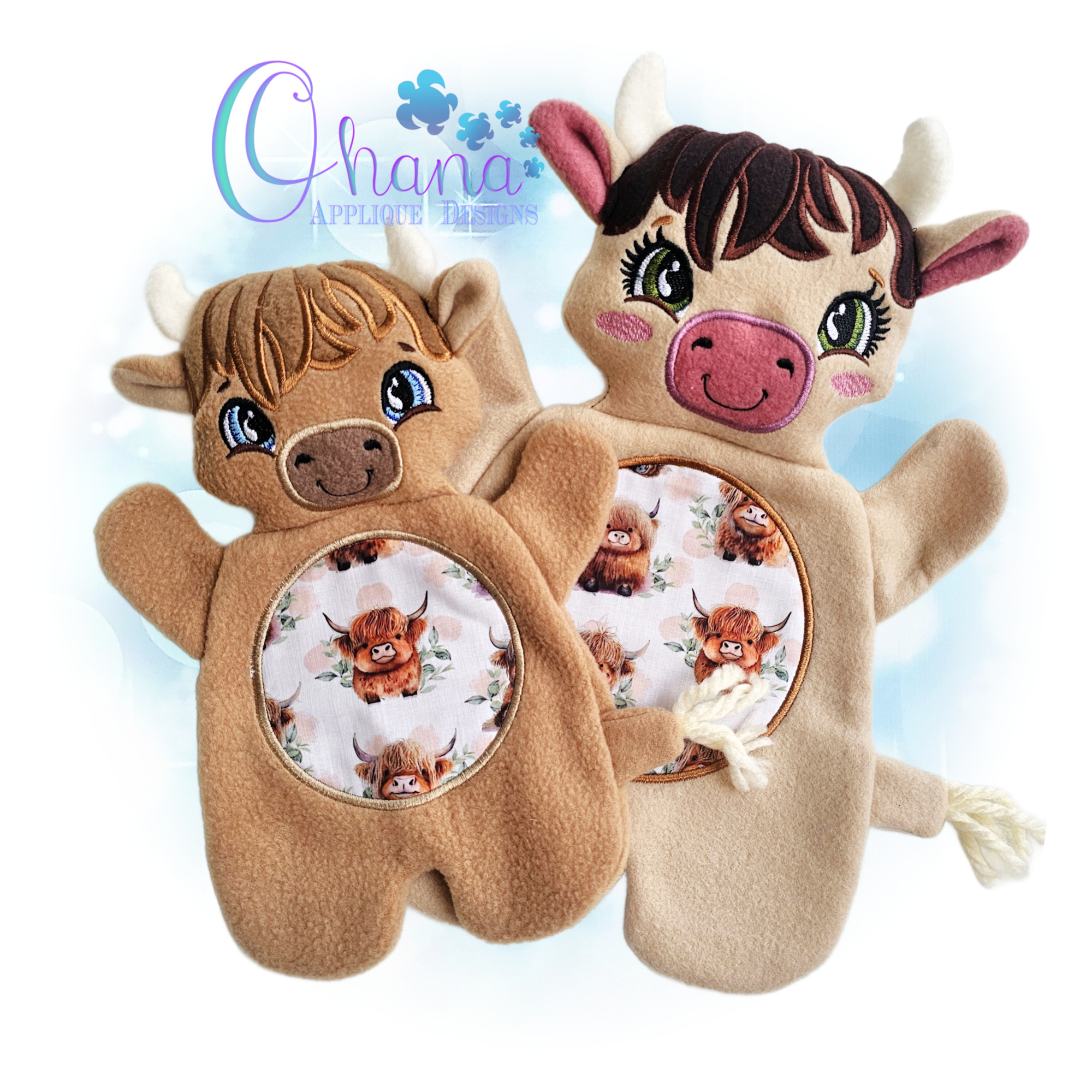 Highland Cow Flat Body Lovey