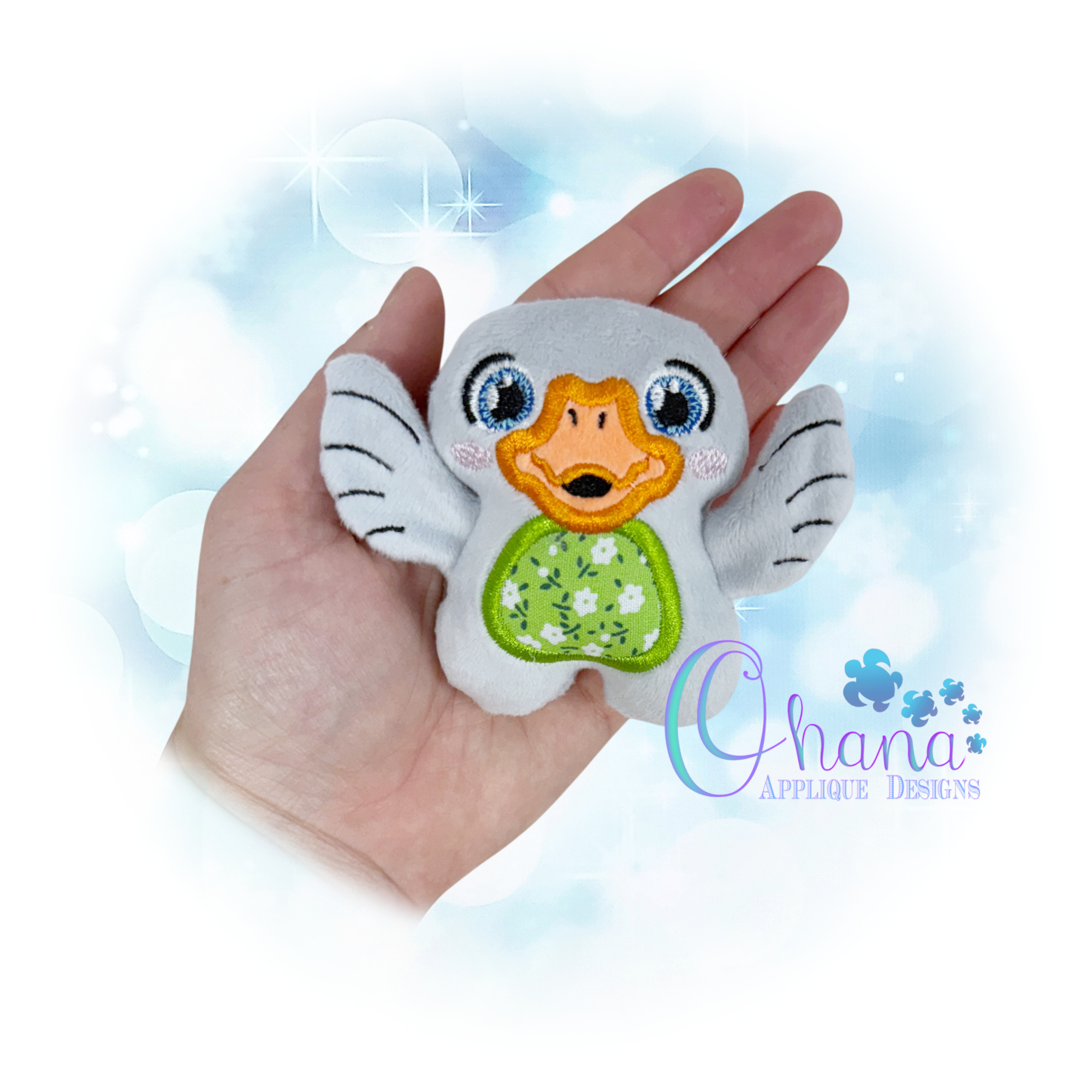 OAD 2604 Huggable Goose Stuffie 2000 LA Huggable Goose Stuffie Embroidery