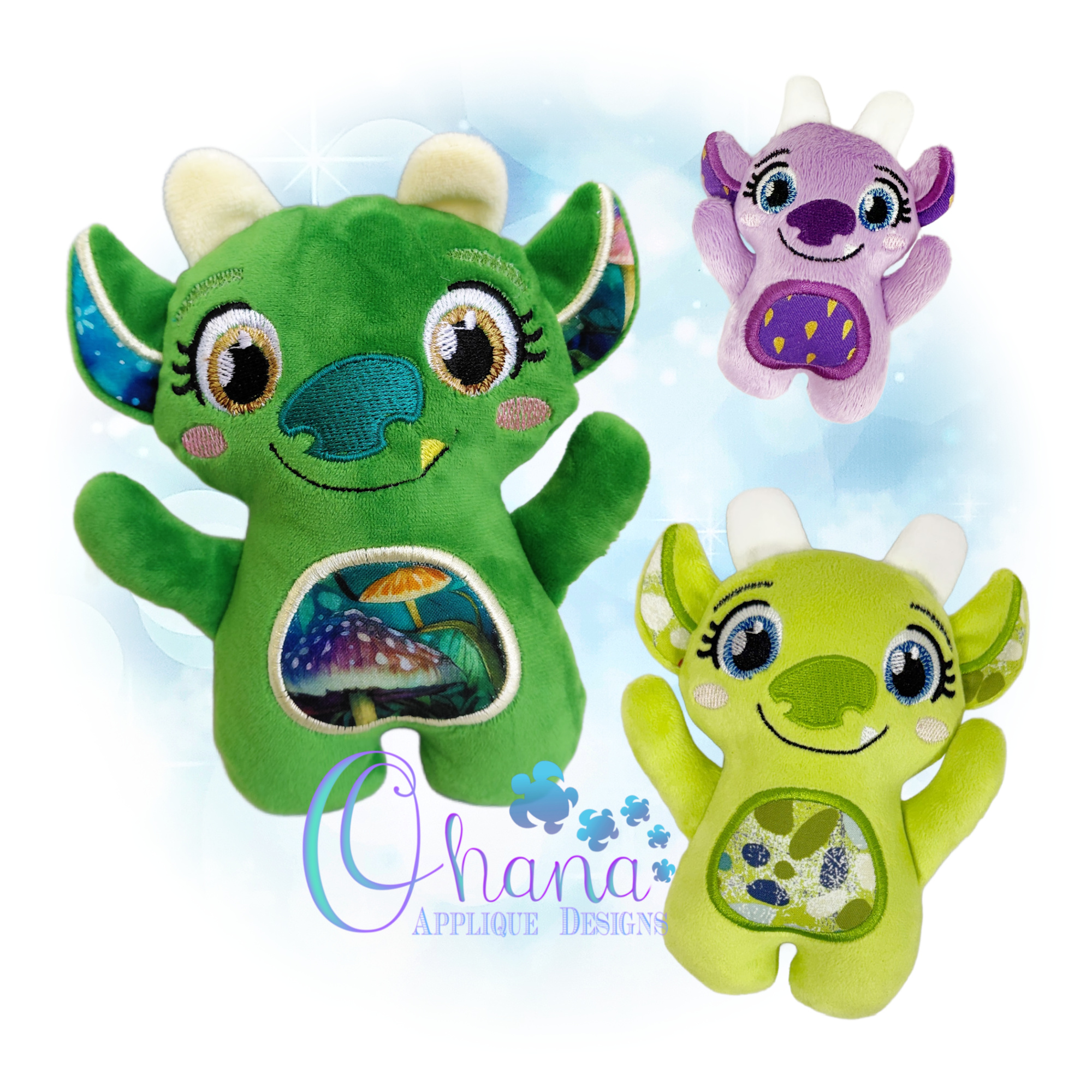 OAD 2604 Huggable Troll Stuffie 2000 LA HK Huggable Troll Stuffie Embroidery