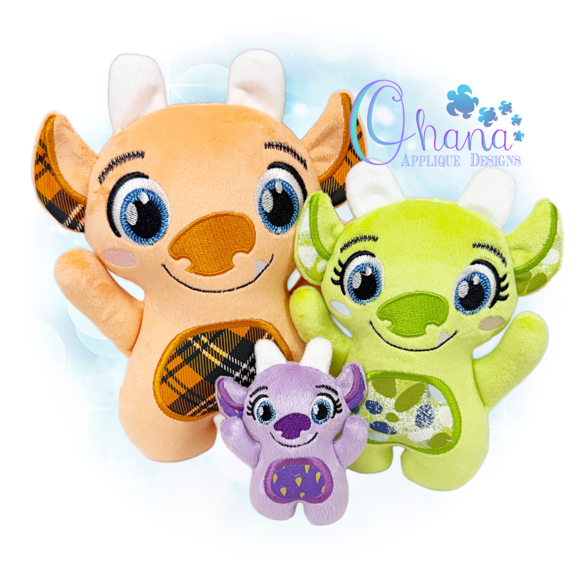 OAD 2604 Huggable Troll Stuffie 2000 LA copy Huggable Troll Stuffie Embroidery
