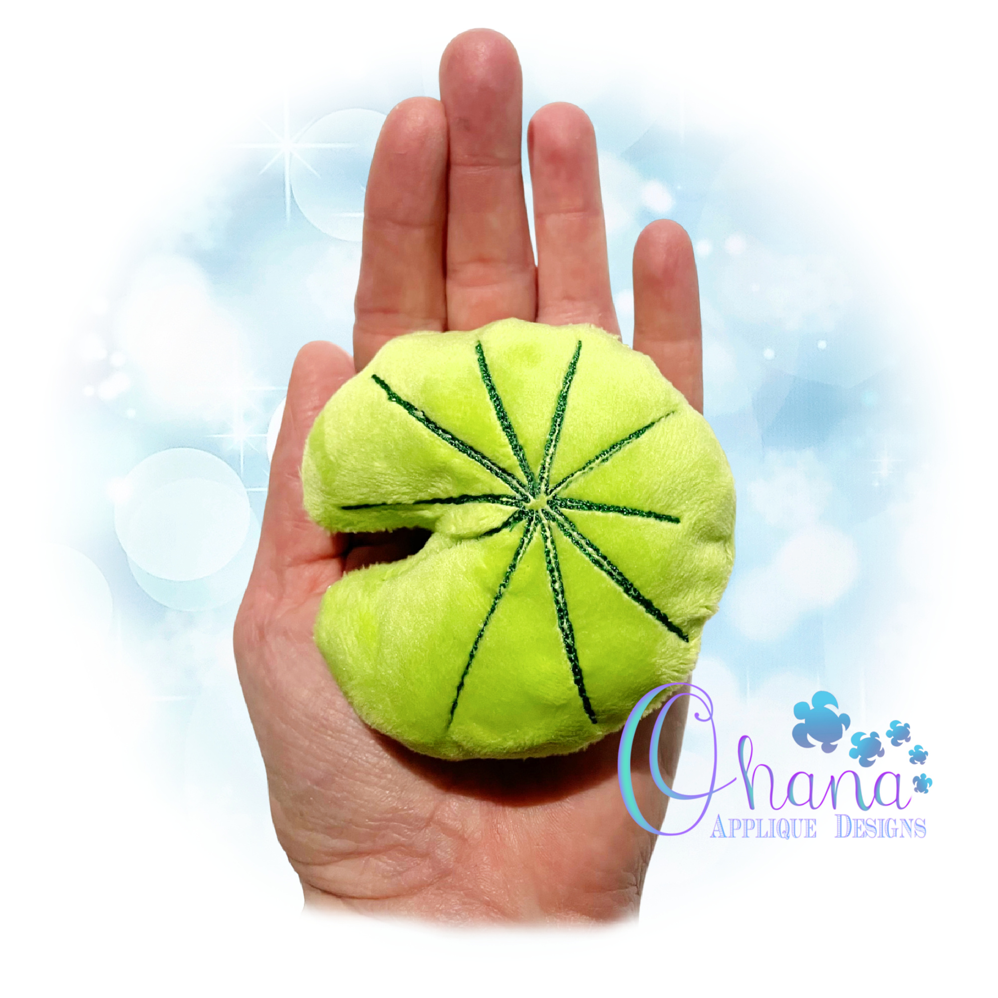 Lily Pad Stuffie Embroidery