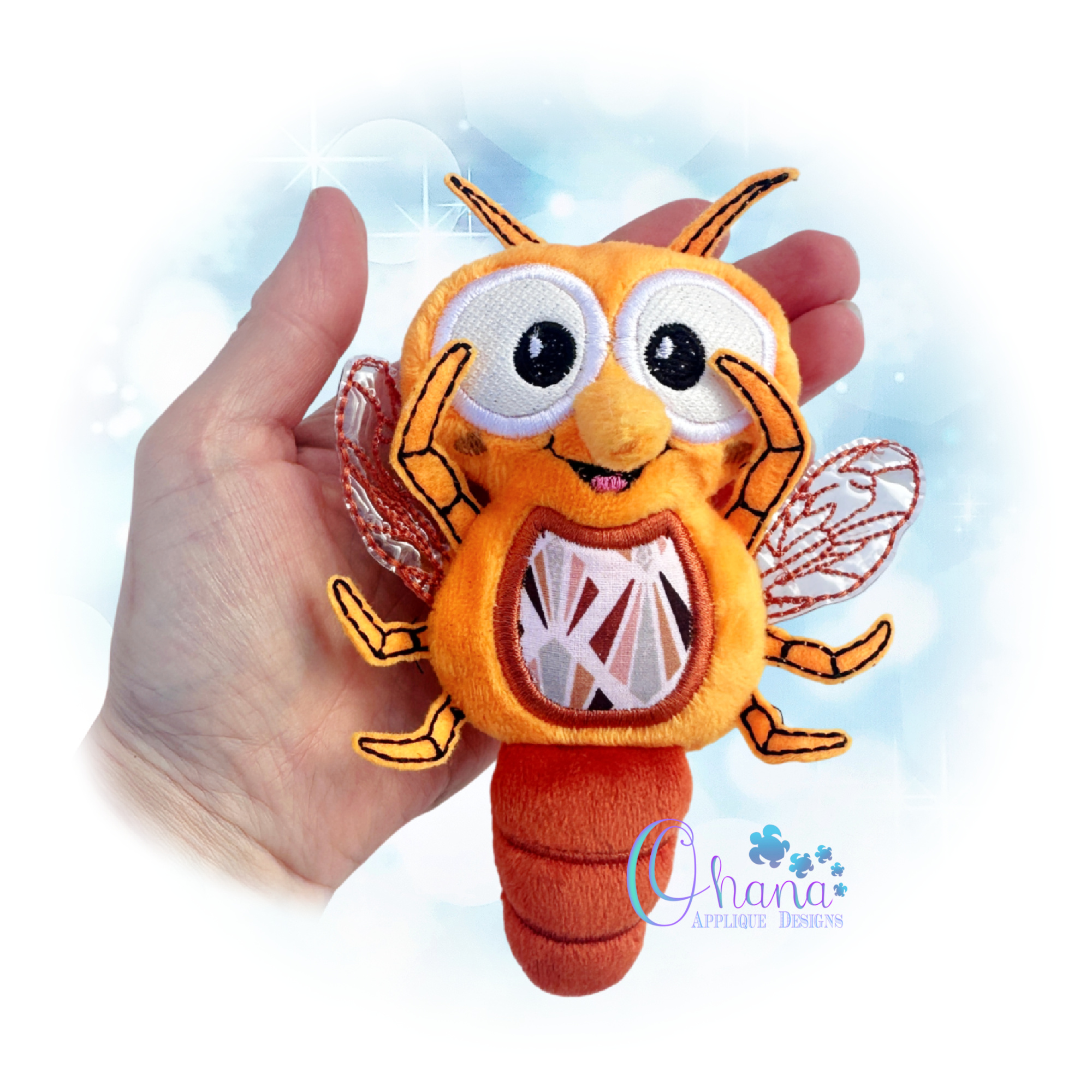 Mosquito Stuffie Embroidery Design