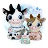OAD 2604 Swaddle Baby Cow 2000 LA copy 2 Swaddle Baby Cow Stuffie Embroidery