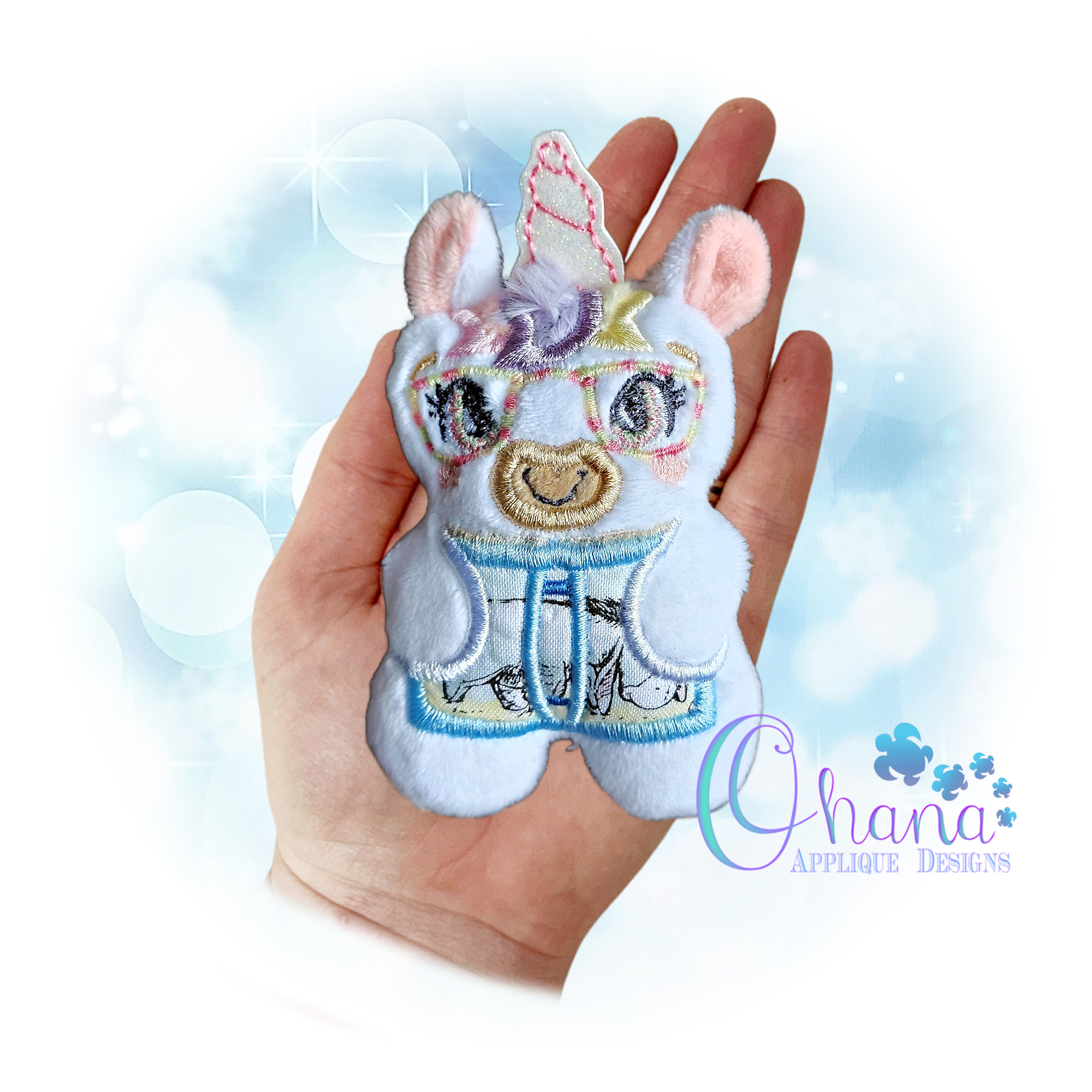 Unicorn Book Buddy Stuffie