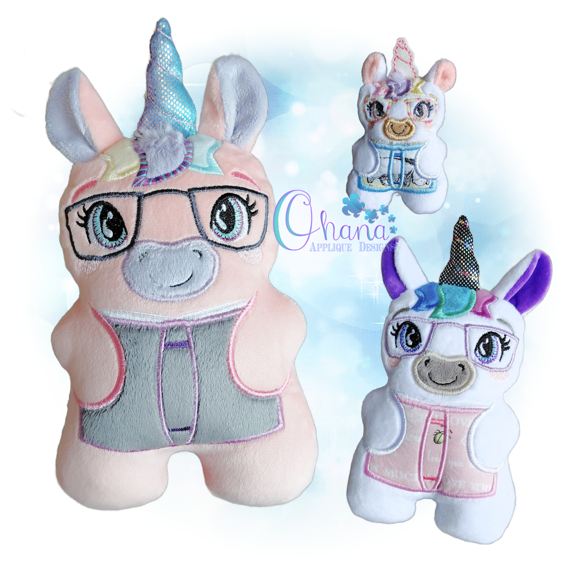 Unicorn Book Buddy Stuffie