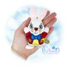 OAD 2604 White Rabbit Stuffe 44 2000 LA White Rabbit Stuffie Embroidery