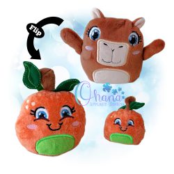 Capybara Orange Flip Stuffie