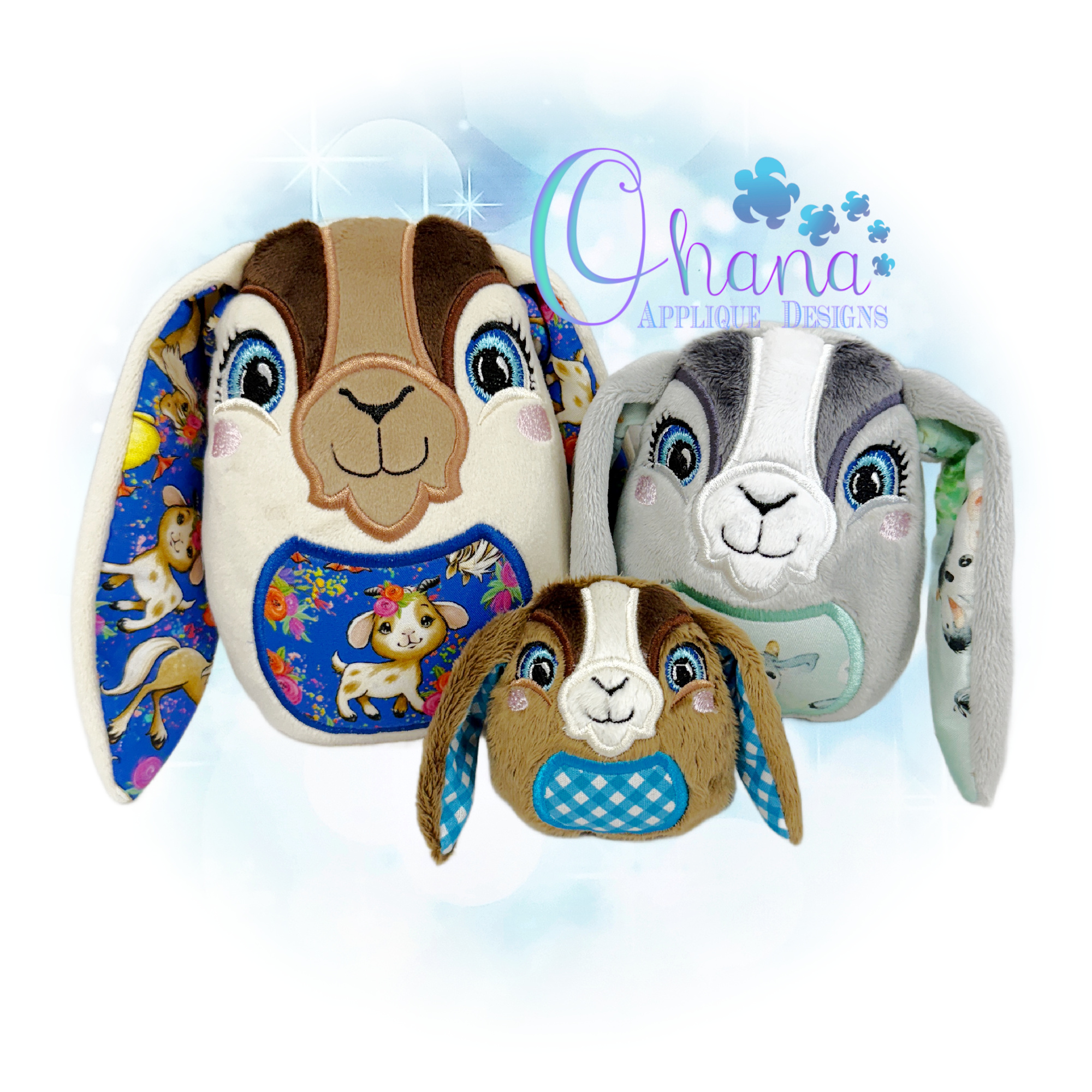 Goat Egglet Stuffie Embroidery