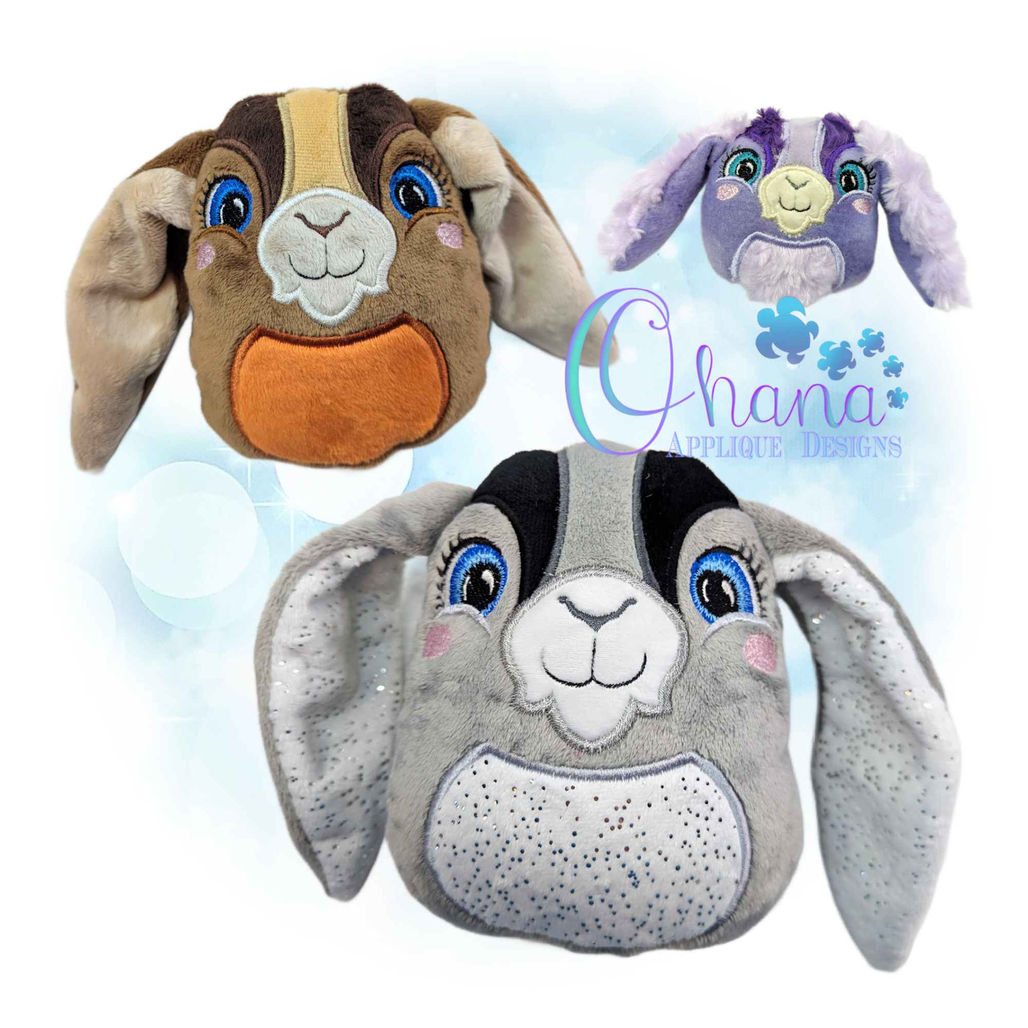 Goat Egglet Stuffie Embroidery