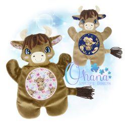 Highland Cow Flat Body Lovey