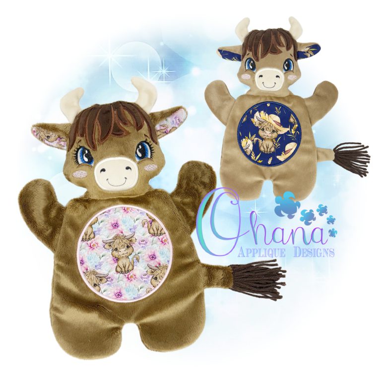 Highland Cow Flat Body Lovey