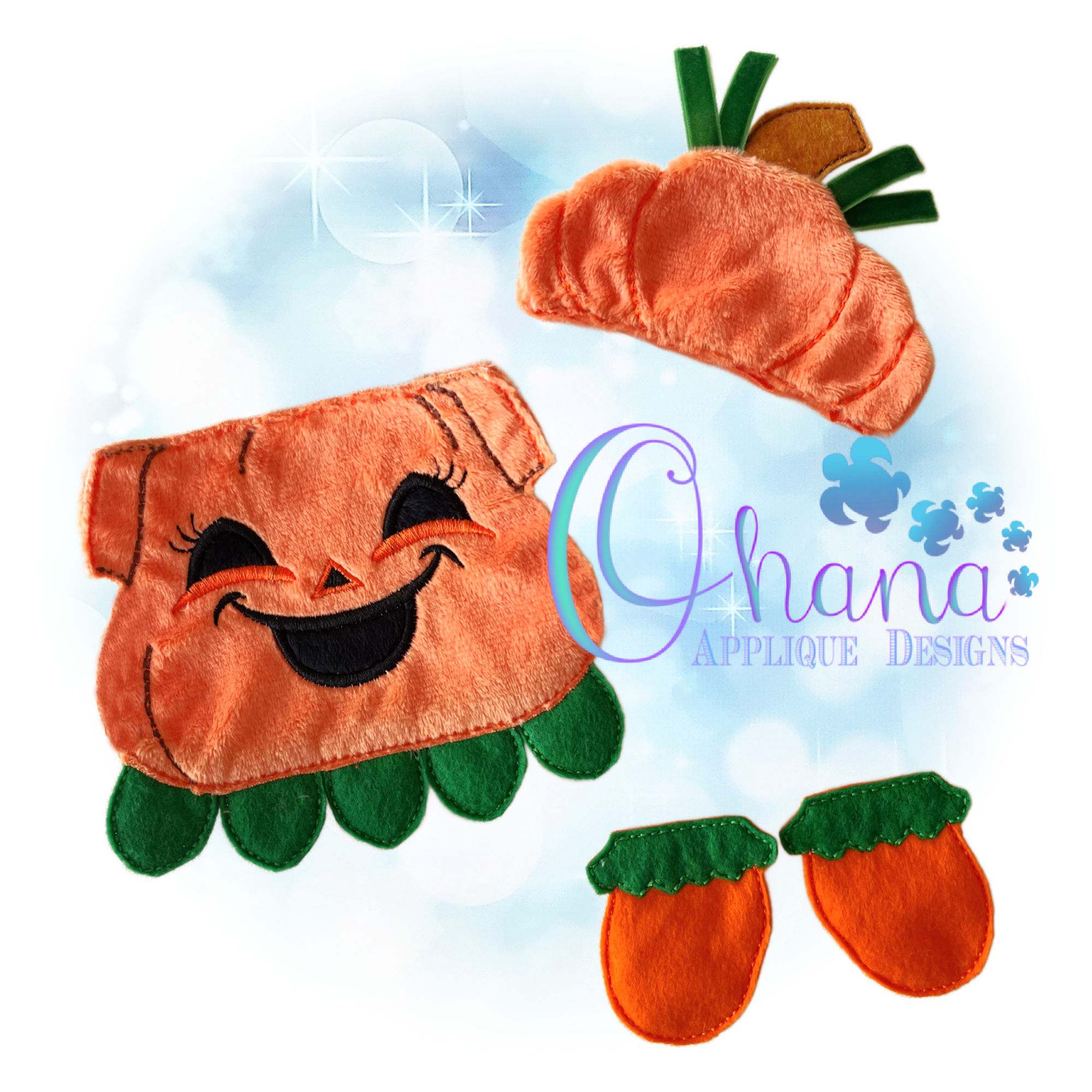 OAD 2509 Dress Up Doll Pumpkin Outfit ONLY 2000 AK Dress Up Doll Pumpkin Outfit