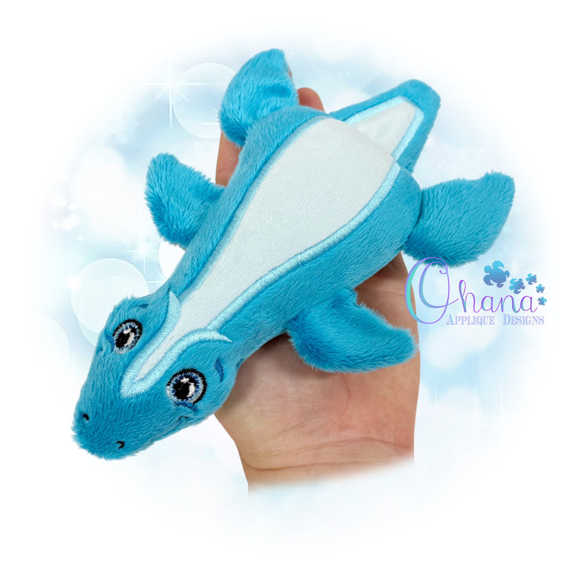 OAD 2604 Floppy Plesiosaur Stuffie 44 2000 LA copy Floppy Plesiosaur Stuffie Embroidery