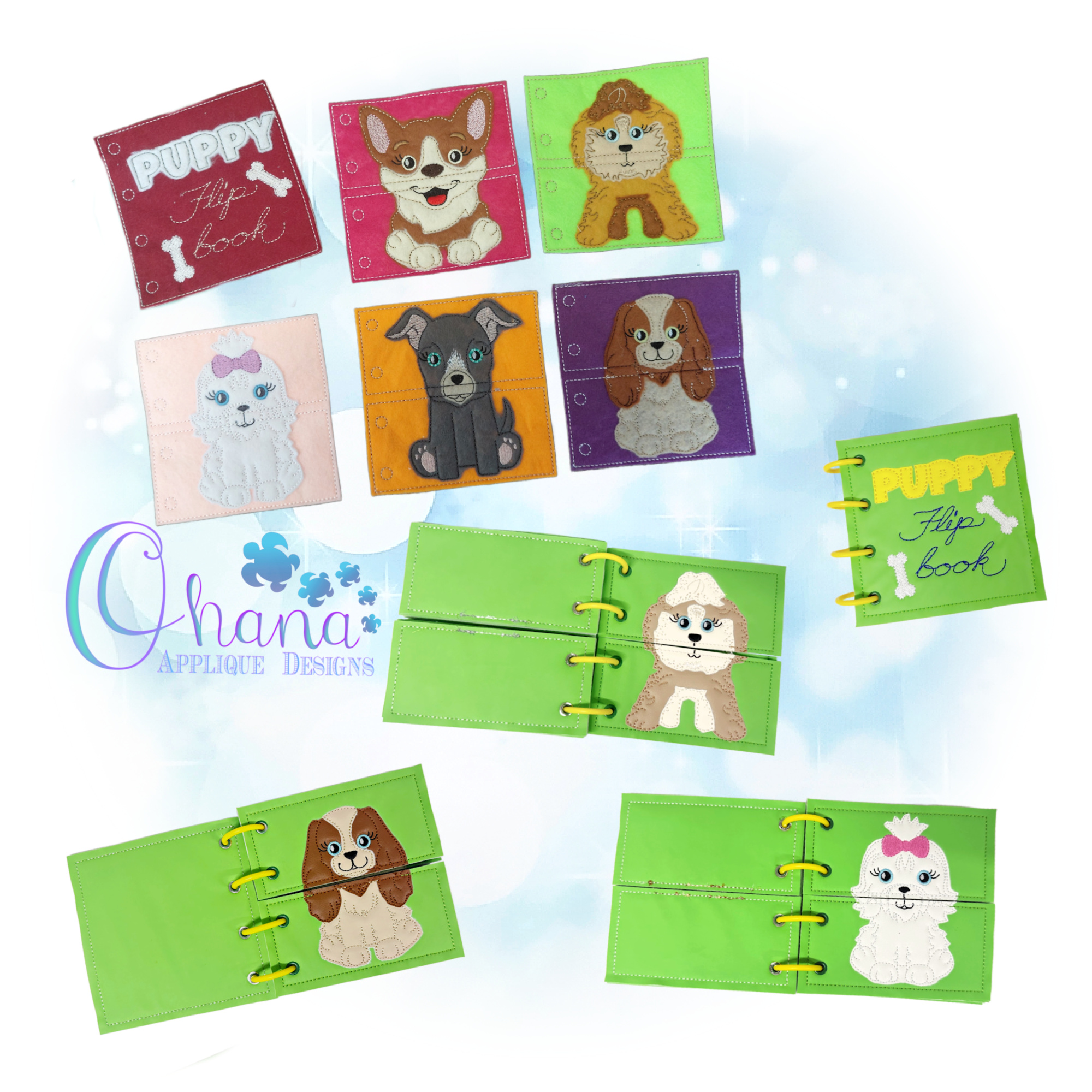 OAD 2604 Puppy FB More Puppies Flip Book