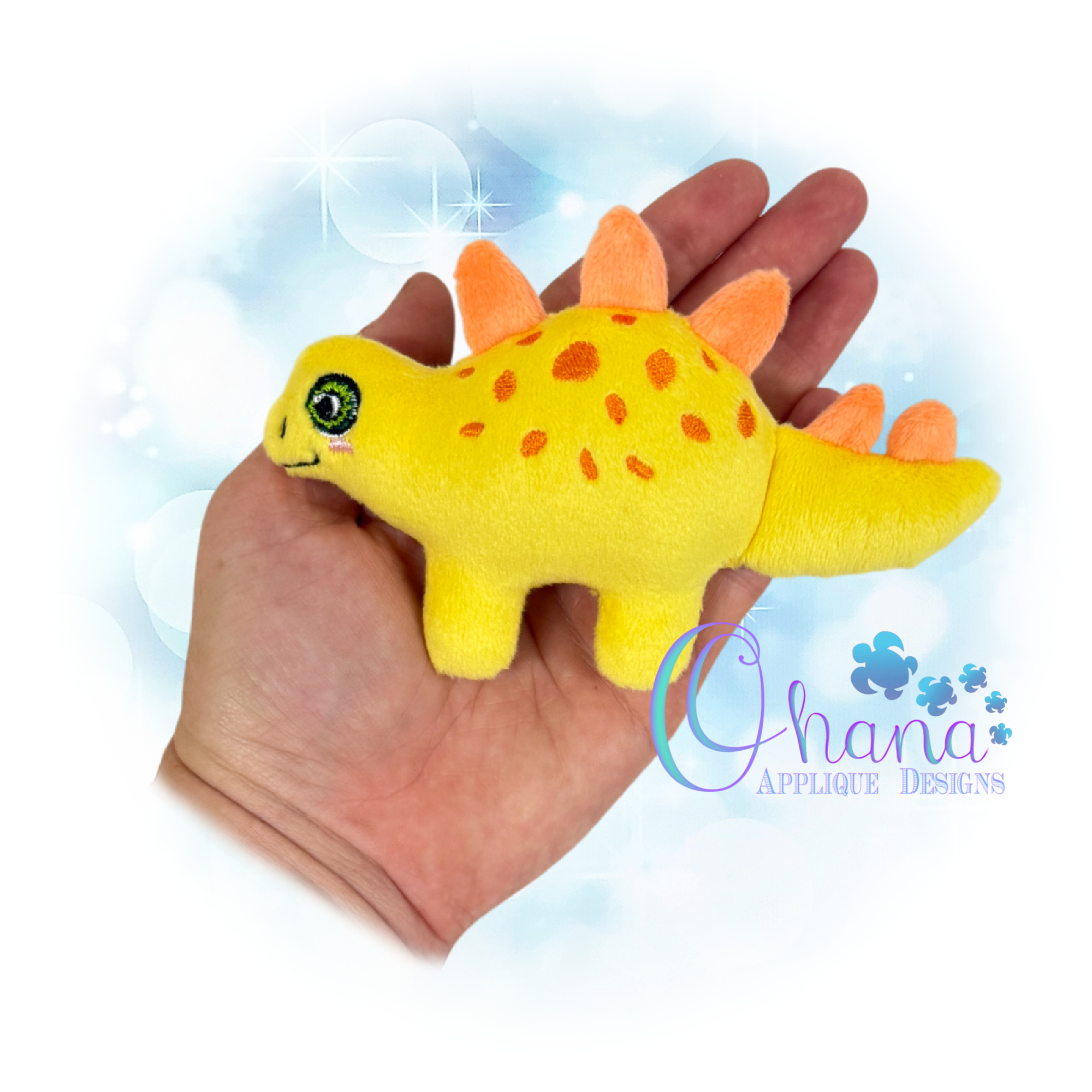 Silas Stegosaurus Stuffie Embroidery