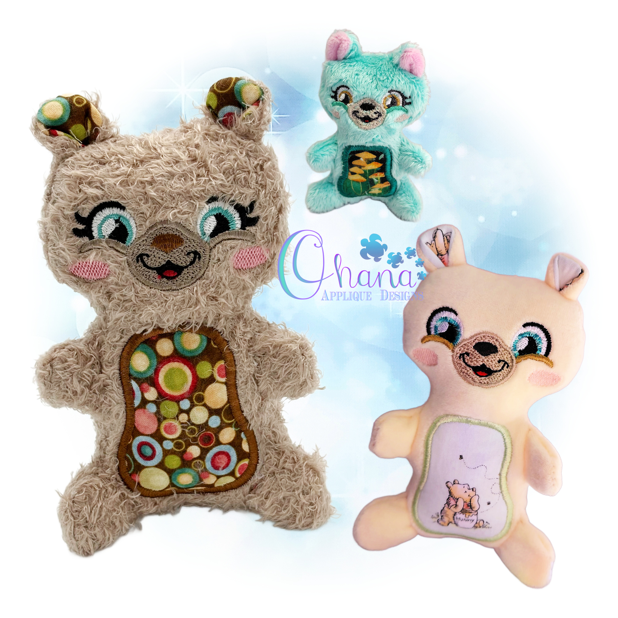OAD 2605 Bear LS 2000 MH HK Bear Little Sitter Stuffie