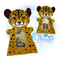 Cheetah Hand Puppet Embroidery