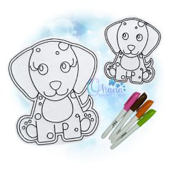 Dalmatian Flat Color Doll
