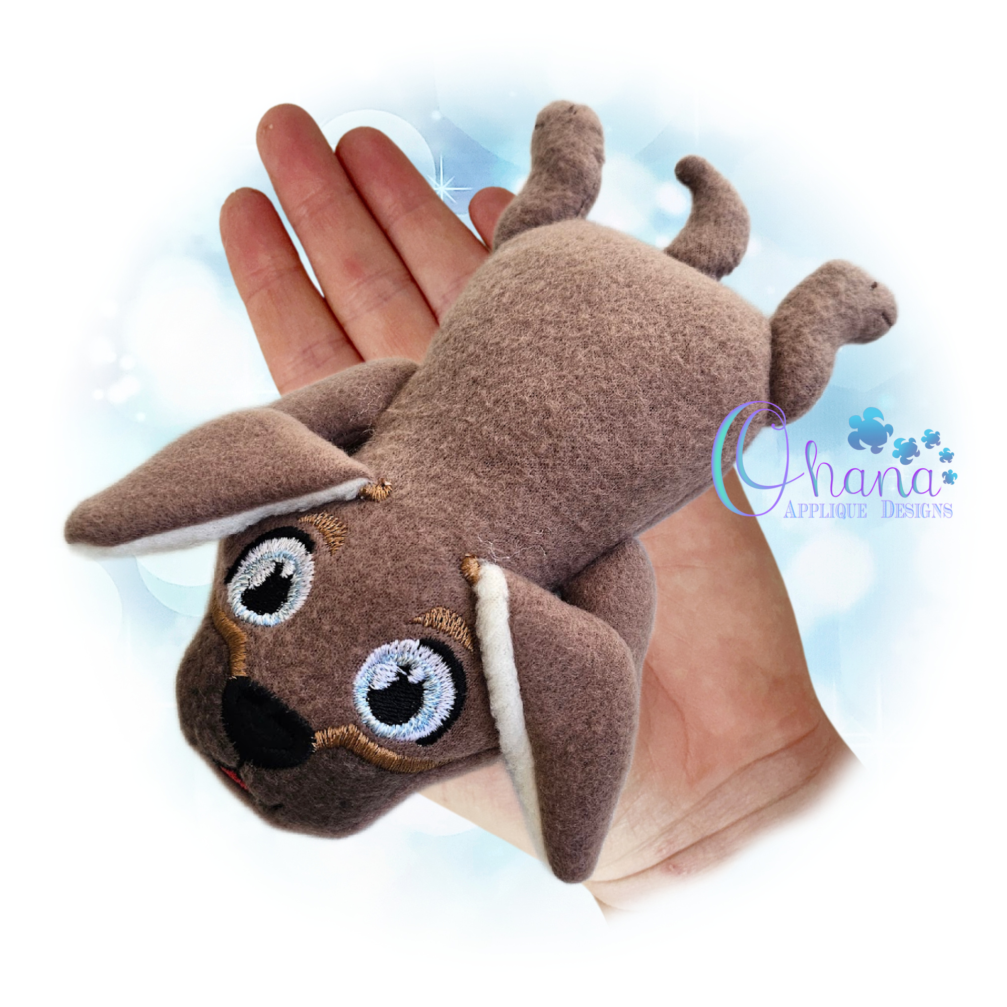 OAD 2605 Floppy Dachshund Stuffie 44 2000 RK Floppy Dachshund Stuffie Embroidery