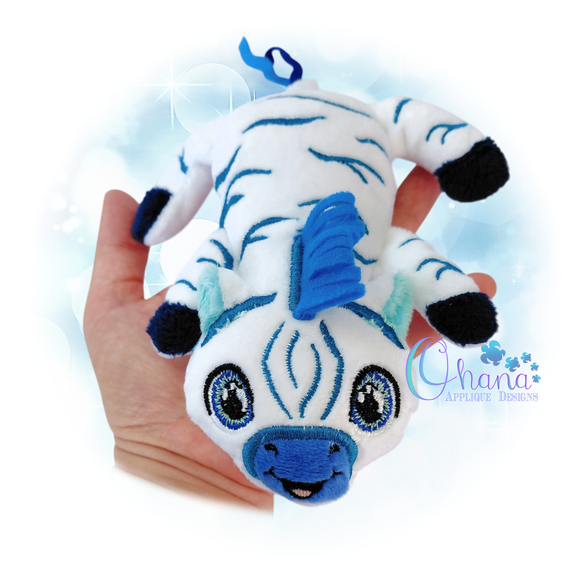 OAD 2605 Floppy Zebra Stuffie 44 2000 HK Floppy Zebra Stuffie Embroidery