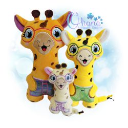 Giraffe Book Buddy Stuffie