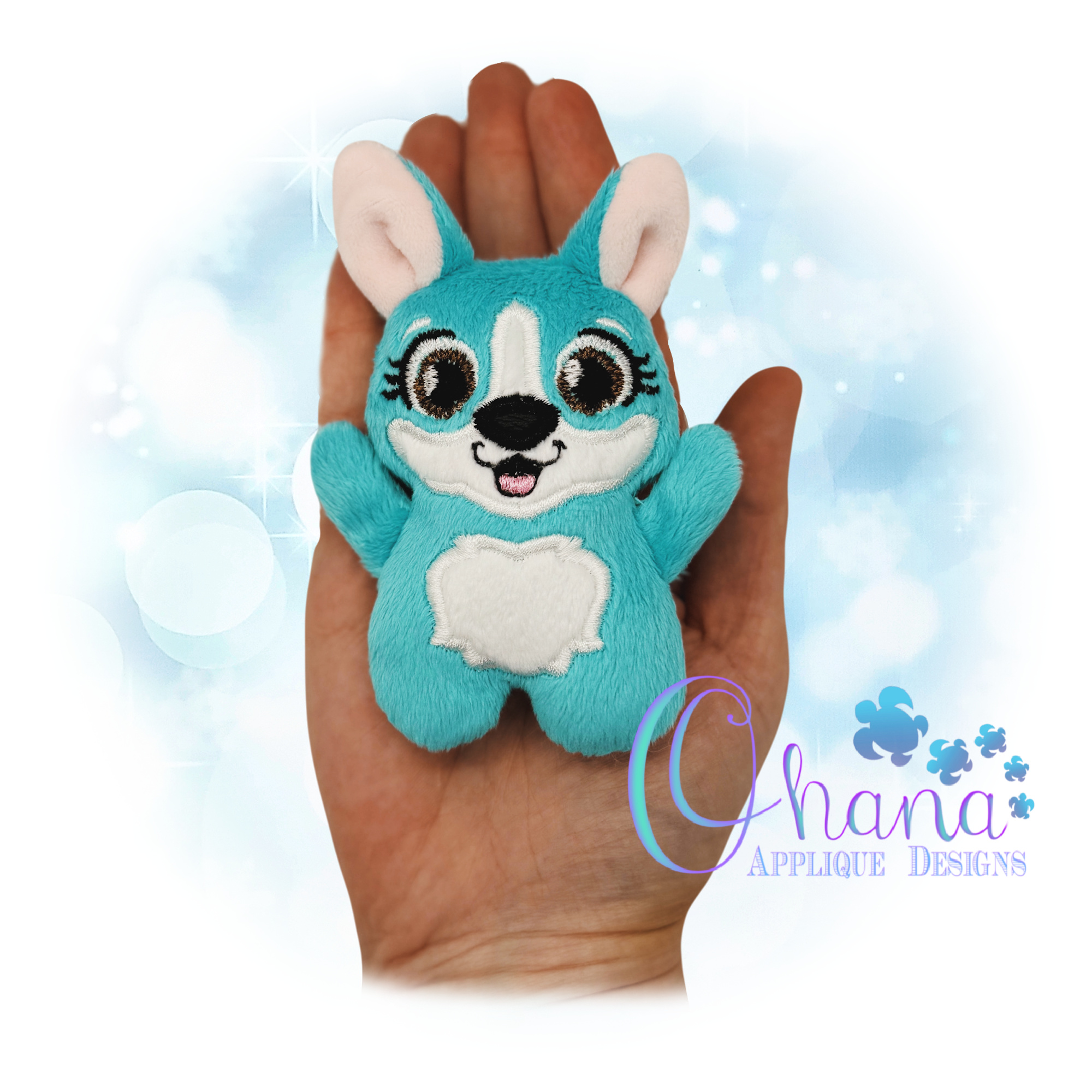 OAD 2605 Huggable Corgi Stuffie 2000 RG Huggable Corgi Stuffie Embroidery