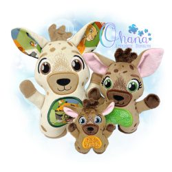 Huggable Hyena Stuffie Embroidery