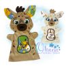 OAD 2605 Hyena HP 2000 LA Hyena Hand Puppet Embroidery