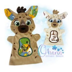 Hyena Hand Puppet Embroidery