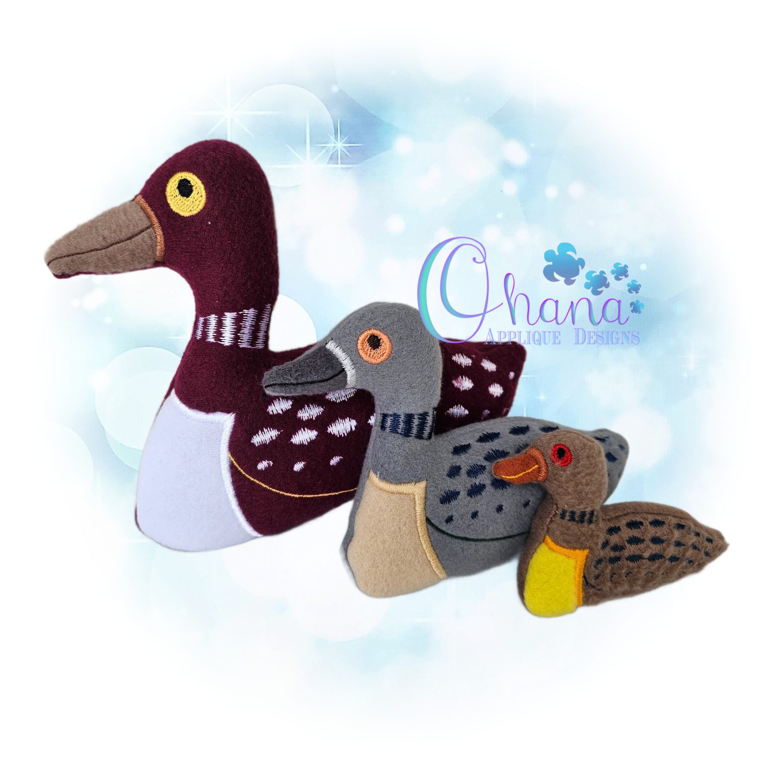 OAD 2605 Loon Stuffie 2000 RK copy Loon Stuffie Embroidery Design