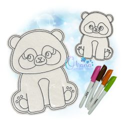 Panda Flat Color Doll