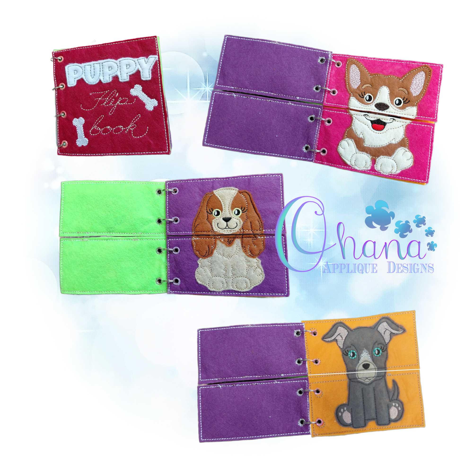 OAD 2605 Puppy 2 FB 2000 HK copy More Puppies Flip Book