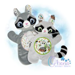 Raccoon Flat Body Lovey