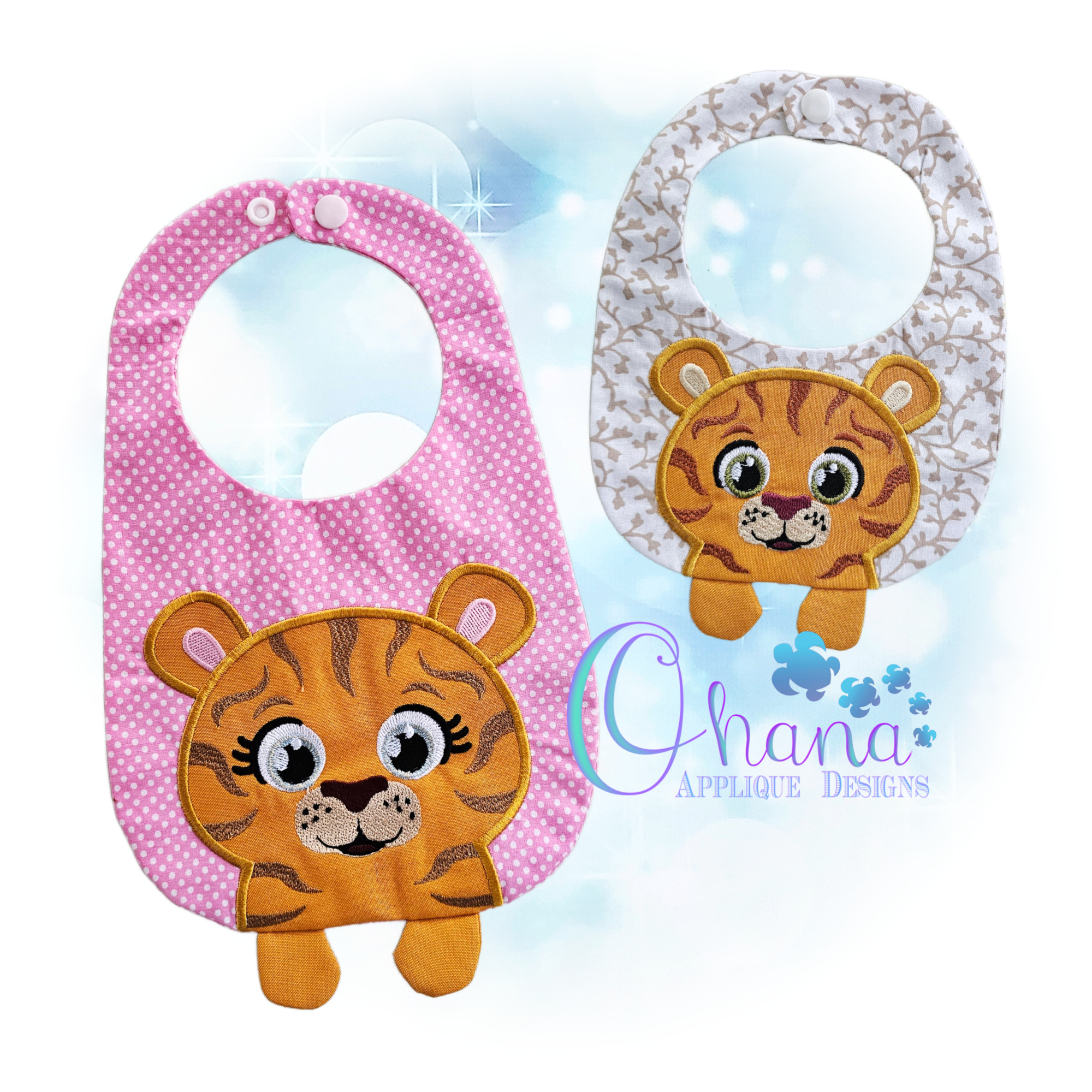 OAD 2605 Tiger Bib 2000 RK Tiger Bib Embroidery Design