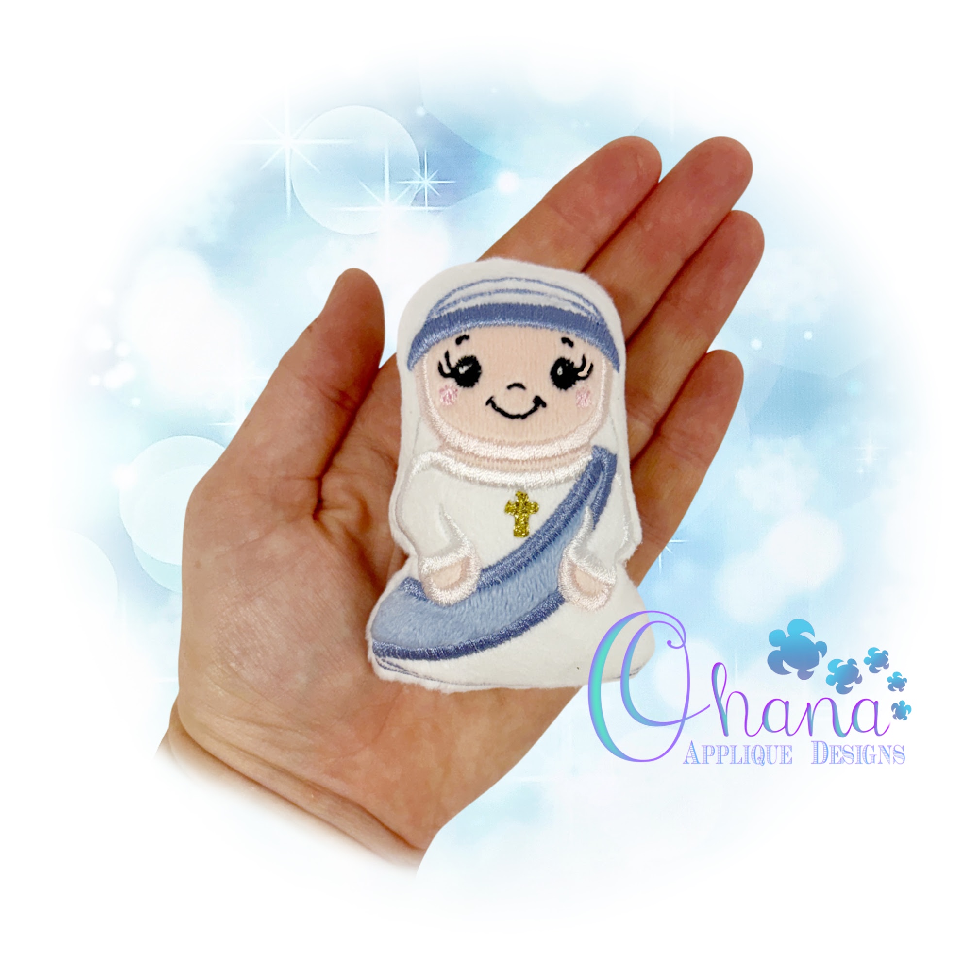 Mother Teresa Stuffie Embroidery Design