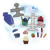 OAD 2605 Build a Cupcake Play Set 2000 MH Build a Cupcake Play Set