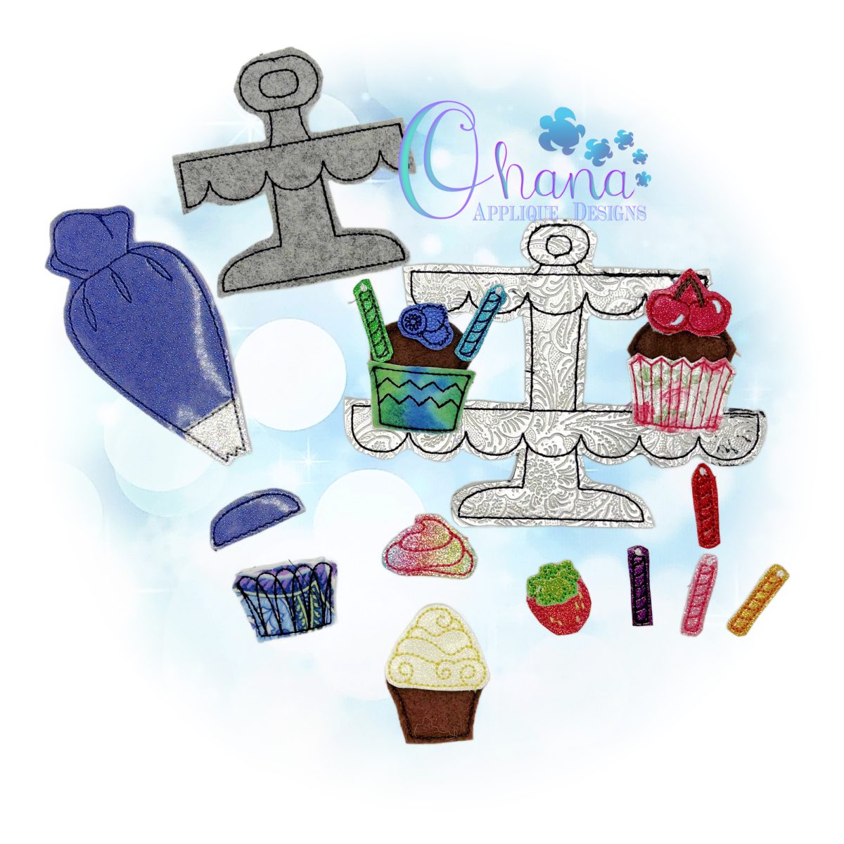 OAD 2605 Build a Cupcake Play Set 2000 MH Build a Cupcake Play Set