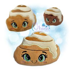 Cinnamon Bun Stuffie Embroidery