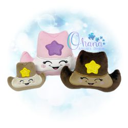 Cowboy Hat Stuffie Embroidery