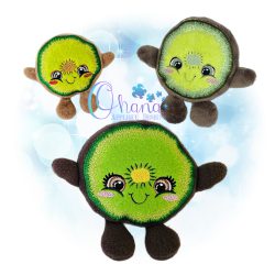 Kiwi Fruit Stuffie Embroidery