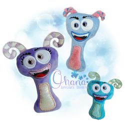 Murray Monster Rattle Embroidery
